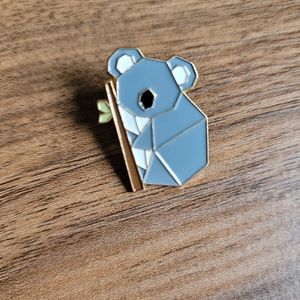 Geometric Koala Bear Enamel Pin